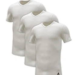 ADIDAS Active Core Cotton V-Neck T-Shirt, 3er-Pack