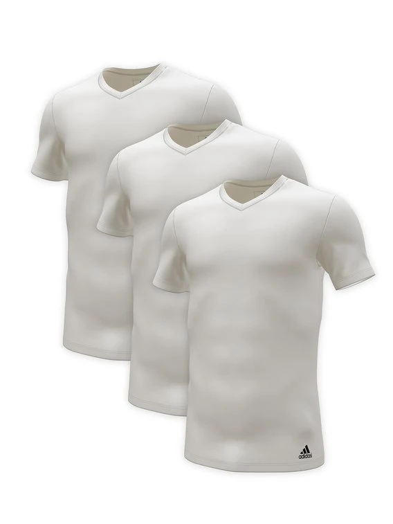 ADIDAS Active Core Cotton V-Neck T-Shirt, 3er-Pack 1 ADIDAS Active Core Cotton V-Neck T-Shirt, 3er-Pack