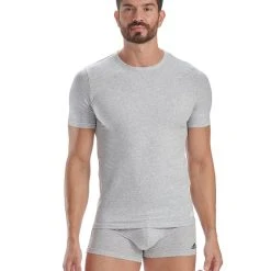 ADIDAS Active Flex Cotton Crew Neck T-Shirt, 2er-Pack -T-Shirt-Shop Adidas Active Flex Cotton 3 Stripes T Shirt 2er Pack grau 4A2M04 908 3