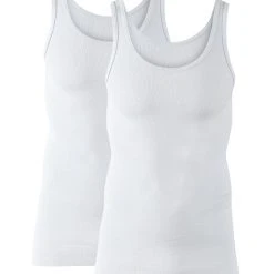 Calida Classic Twisted Cotton Athletic-Shirt 2er-Pack