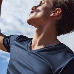 Calida 100% Nature T-Shirt, V-Neck, Compostable -T-Shirt-Shop Calida 100 Nature T Shirt V Neck Compostable blau 14382 480 2