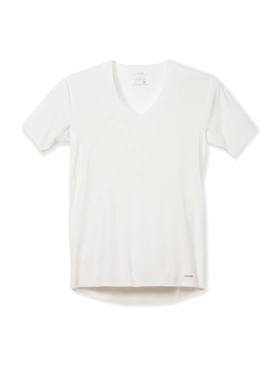 Calida 100% Nature T-Shirt Mit Clean Cut, V-Neck, Compostable 7 Calida 100% Nature T-Shirt Mit Clean Cut, V-Neck, Compostable – Bild 7