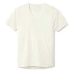 Calida 100% Nature T-Shirt, V-Neck, Compostable -T-Shirt-Shop Calida 100 Nature V Shirt Frackschnitt 14382 910 star white 3