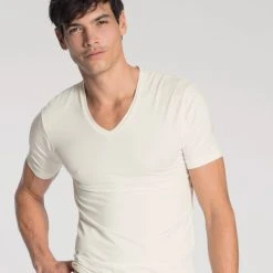 Calida 100% Nature T-Shirt, V-Neck, Compostable