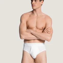 Calida Cotton 1:1 Slip M. Softbund -T-Shirt-Shop Calida Cotton 11 Classic Slip Softbund mit Eingriff weiss 23112 001 2