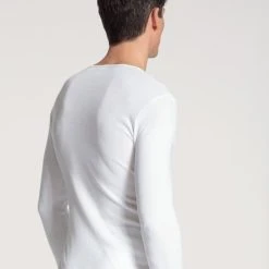 T-Shirt-Shop -T-Shirt-Shop Calida Cotton 11 Shirt langarm weiss 16910 001 1