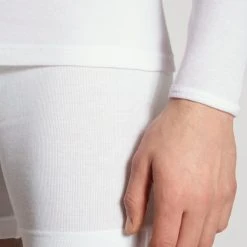 Calida Cotton 1:1 T-Shirt Langarm -T-Shirt-Shop Calida Cotton 11 Shirt langarm weiss 16910 001 4