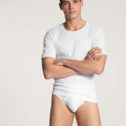 Calida Cotton 1:1 T-Shirt -T-Shirt-Shop Calida Cotton 11 T Shirt Rundhals weiss 14310 001 2