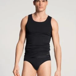 Calida Cotton Code Athletic-Shirt -T-Shirt-Shop Calida Cotton Code Athletic Shirt Frackschnitt schwarz 12090 992 2