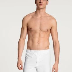 Calida Cotton Code Jersey-Boxershorts Mit Eingriff -T-Shirt-Shop Calida Cotton Code Boxer Shorts ueberzogener Bund mit Eingriff weiss 24090 001 2