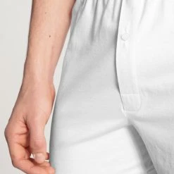 Calida Cotton Code Jersey-Boxershorts Mit Eingriff -T-Shirt-Shop Calida Cotton Code Boxer Shorts ueberzogener Bund mit Eingriff weiss 24090 001 3