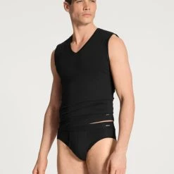 Calida Cotton Code Slip, Komfortbund Mit Eingriff -T-Shirt-Shop Calida Cotton Code Slip Komfortbund mit Eingriff schwarz 22190 992 2