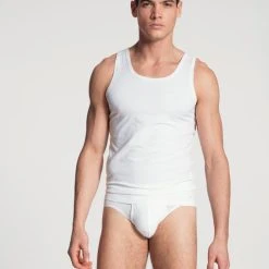 Calida Cotton Code Slip, Komfortbund Mit Eingriff -T-Shirt-Shop Calida Cotton Code Slip Komfortbund mit Eingriff weiss 22190 001 2