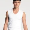 Calida Cotton Code City-Shirt, V-Neck