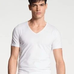 Calida Cotton Code T-Shirt, V-Neck