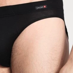 Calida Evolution Slip -T-Shirt-Shop Calida Evolution Mini Slip ueberzogener Bund schwarz 21660 992 3