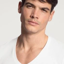 Calida Evolution T-Shirt Mit V-Neck 8 Calida Evolution T-Shirt Mit V-Neck -T-Shirt-Shop Calida Evolution V Shirt weiss 14317 001 3