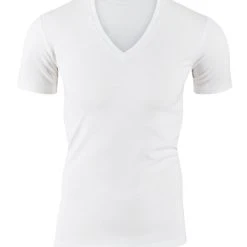 Calida Evolution T-Shirt Mit V-Neck 9 Calida Evolution T-Shirt Mit V-Neck -T-Shirt-Shop Calida Evolution V Shirt weiss 14317 001 4