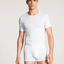 Calida Focus T-Shirt, Rundhals -T-Shirt-Shop Calida Focus T Shirt Rundhals weiss 14665 001 2
