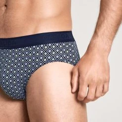 Calida Grafic Cotton Slip Mit Softbund -T-Shirt-Shop Calida Grafic Cotton Slip mit Softbund blau 22061 479 3