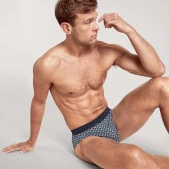 Calida Grafic Cotton Slip Mit Softbund -T-Shirt-Shop Calida Grafic Cotton Slip mit Softbund blau 22061 479 4