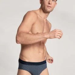 Calida Grafic Cotton Slip Mit Softbund -T-Shirt-Shop Calida Grafic Cotton Slip mit Softbund blau 22387 479 2