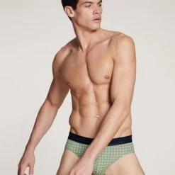 Calida Grafic Cotton Slip Mit Softbund -T-Shirt-Shop Calida Grafic Cotton Slip mit Softbund gruen 22387 669 2