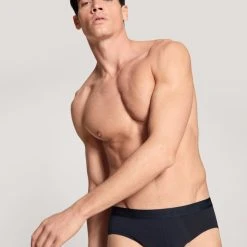 Calida Natural Benefit Slip, 3er-Pack -T-Shirt-Shop Calida Natural Benefit Slip 3er Pack blau 22441 479 2