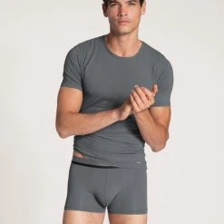 Calida Performance Neo T-Shirt, Rundhals 6 Calida Performance Neo T-Shirt, Rundhals -T-Shirt-Shop Calida Performance Neo T Shirt Rundhals grau 14285 988 2