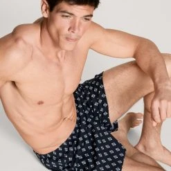 Calida Prints Jersey-Boxershorts Ohne Eingriff -T-Shirt-Shop Calida Prints Jersey Boxershorts ohne Eingriff blau 24389 502 2
