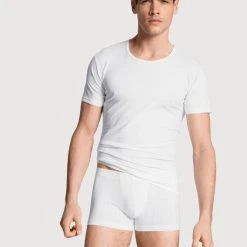 Calida Pure & Style T-Shirt, Rundhals 7 Calida Pure & Style T-Shirt, Rundhals -T-Shirt-Shop Calida Pure Style T Shirt Rundhals weiss 14886 001 2