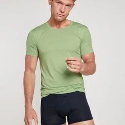 Calida Seaweed Micro Kurzarm-Shirt, Rundhals 10 Calida Seaweed Micro Kurzarm-Shirt, Rundhals -T-Shirt-Shop Calida Seaweed Micro Kurzarm Shirt Rundhals gruen 14984 613 3