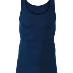 Calida Twisted Cotton Athletic-Shirt -T-Shirt-Shop Calida Twisted Cotton Athletic Shirt Frackschnitt dunkelblau 12010 883 3