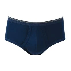 Calida Twisted Cotton Slip Mit Eingriff -T-Shirt-Shop Calida Twisted Cotton Classic Slip Elastikbund mit Eingriff dunkelblau 22010 883 5