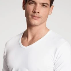 Calida Natural Benefit V-Shirt, 2-Pack 9 Calida Natural Benefit V-Shirt, 2-Pack -T-Shirt-Shop Calida Natural Benefit V Shirt 3er Pack weiss 14241 001