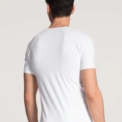 Calida Natural Benefit V-Shirt, 2-Pack 7 Calida Natural Benefit V-Shirt, 2-Pack -T-Shirt-Shop Calida Natural Benefit V Shirt 3er Pack weiss 14241 001 neu 1