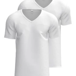 Calida Natural Benefit V-Shirt, 2-Pack