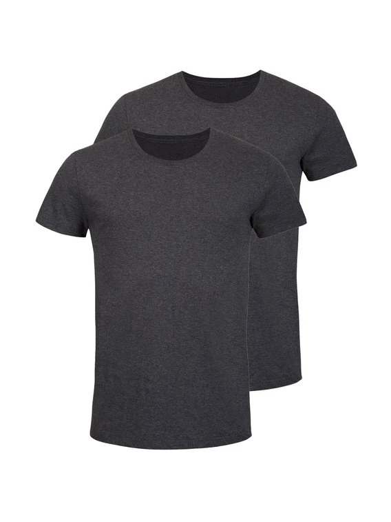 Erlich Textil Paul Shirt Mit Rundhalsausschnitt, 2er-Pack 1 Erlich Textil Paul Shirt Mit Rundhalsausschnitt, 2er-Pack