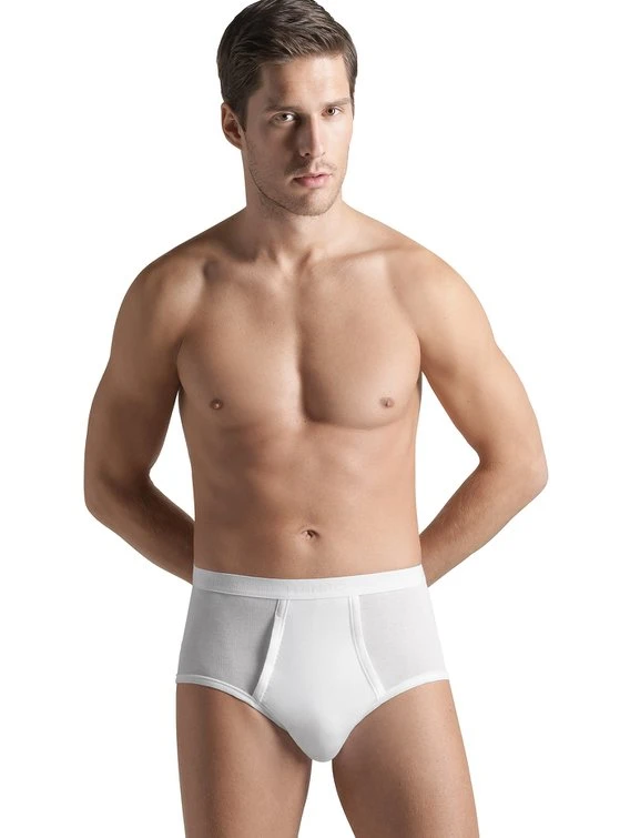 HANRO Cotton Pure Slip Mit Eingriff 2 HANRO Cotton Pure Slip Mit Eingriff - Image 2