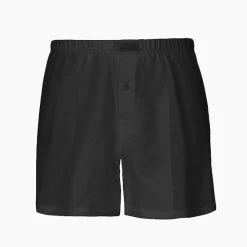 HANRO Cotton Sporty Jersey-Boxershorts 5 HANRO Cotton Sporty Jersey-Boxershorts -T-Shirt-Shop HANRO Cotton Sporty Jersey Boxershorts schwarz 073505 0199 2