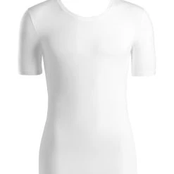 HANRO Cotton Superior Shirt, Rundhals 5 HANRO Cotton Superior Shirt, Rundhals -T-Shirt-Shop HANRO Cotton Superior Shirt Rundhals weiss 073088 0101 2