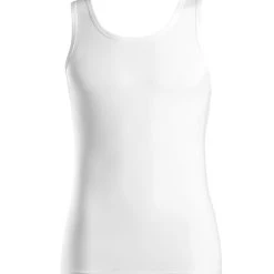 HANRO Cotton Superior Tank Top 5 HANRO Cotton Superior Tank Top -T-Shirt-Shop HANRO Cotton Superior Tank Top weiss 073087 0101 2