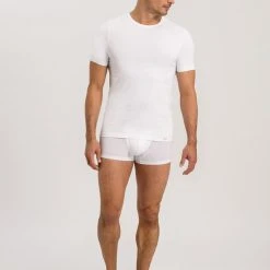 HANRO Cotton Essentials Shirts 1/2 Arm Two Pack -T-Shirt-Shop Hanro Cotton Essentials Shirts 1 2 Arm Two Pack weiss 073110 0101 3