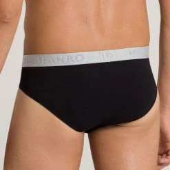 HANRO Cotton Essentials Slip Mit Logobund -T-Shirt-Shop Hanro Cotton Essentials Slip mit Logobund schwarz 073075 0019 2