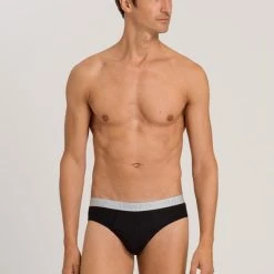 HANRO Cotton Essentials Slip Mit Logobund -T-Shirt-Shop Hanro Cotton Essentials Slip mit Logobund schwarz 073075 0019 3