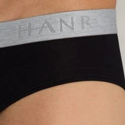 HANRO Cotton Essentials Slip Mit Logobund -T-Shirt-Shop Hanro Cotton Essentials Slip mit Logobund schwarz 073075 0019 4