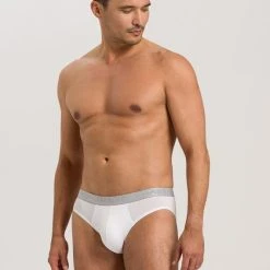 HANRO Cotton Essentials Slip Mit Logobund -T-Shirt-Shop Hanro Cotton Essentials Slip mit Logobund weiss 073075 0101 3