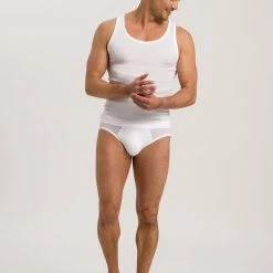 HANRO Cotton Pure Achselshirt 7 HANRO Cotton Pure Achselshirt -T-Shirt-Shop Hanro Cotton Pure Achselshirt weiss 073660 0101 2