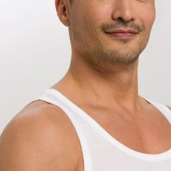 HANRO Cotton Pure Achselshirt 8 HANRO Cotton Pure Achselshirt -T-Shirt-Shop Hanro Cotton Pure Achselshirt weiss 073660 0101 3