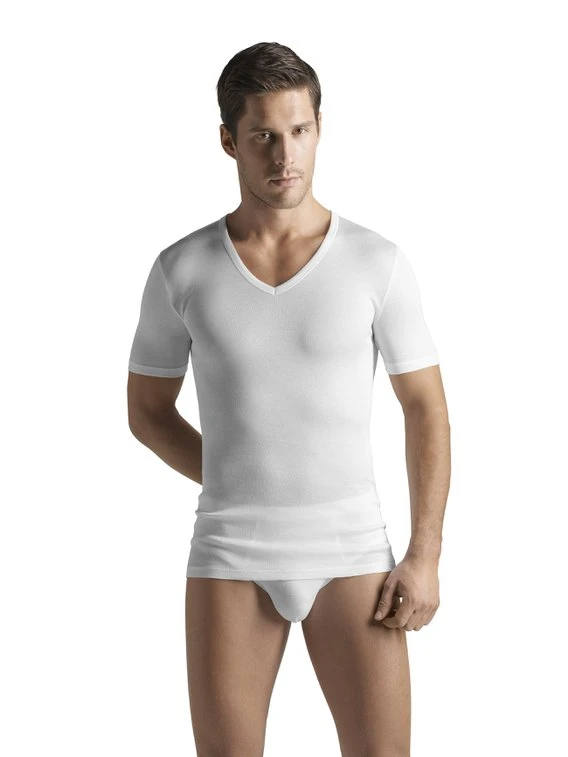HANRO Cotton Pure Shirt Mit V-Ausschnitt 3 HANRO Cotton Pure Shirt Mit V-Ausschnitt - Image 3